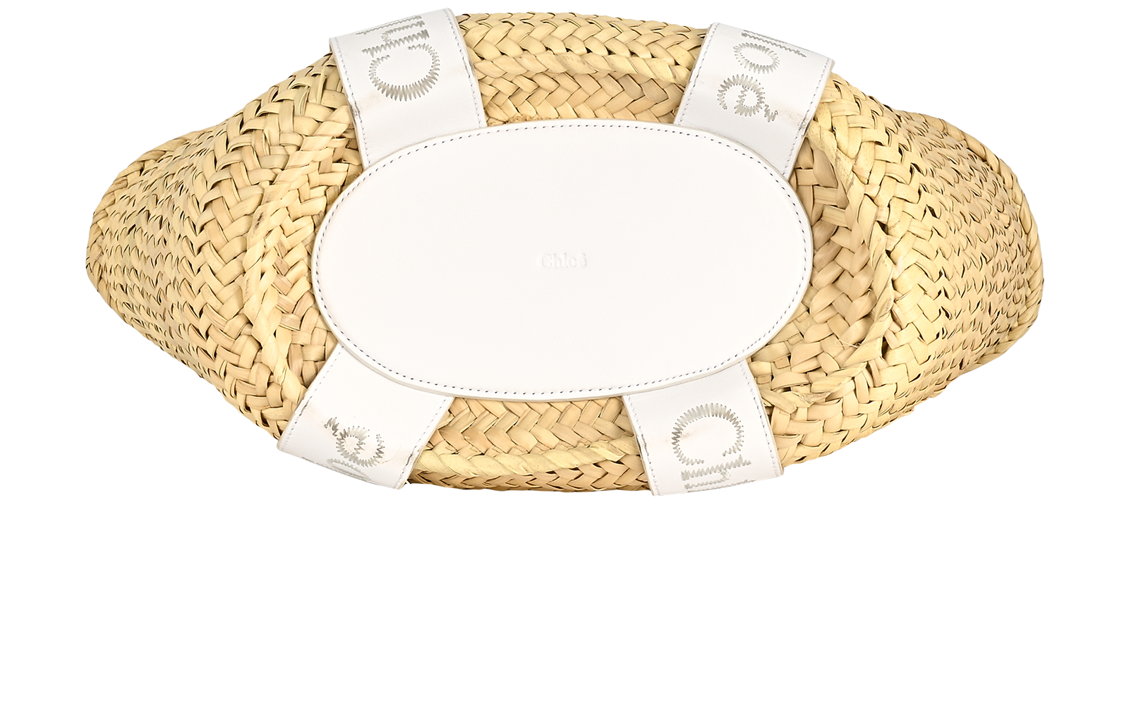 Medium Sense Raffia Tote, &pound;350, Handbags, Beige, Leather, Top view